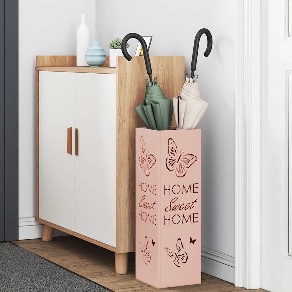 Supporto Ombrellone Design Rosa 49cm Metallo - Arredo Ingresso Chic - 3