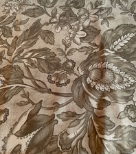 Papillon by 3 Sisters for Moda Brown Floral Cotton Quilt Fabric - 24” x 44”