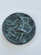 MEDAGLIA  BRONZO COMMEMORATIVA  XVII OLIMPIADE DI ROMA 1960 GRECO BERTONI MILANO