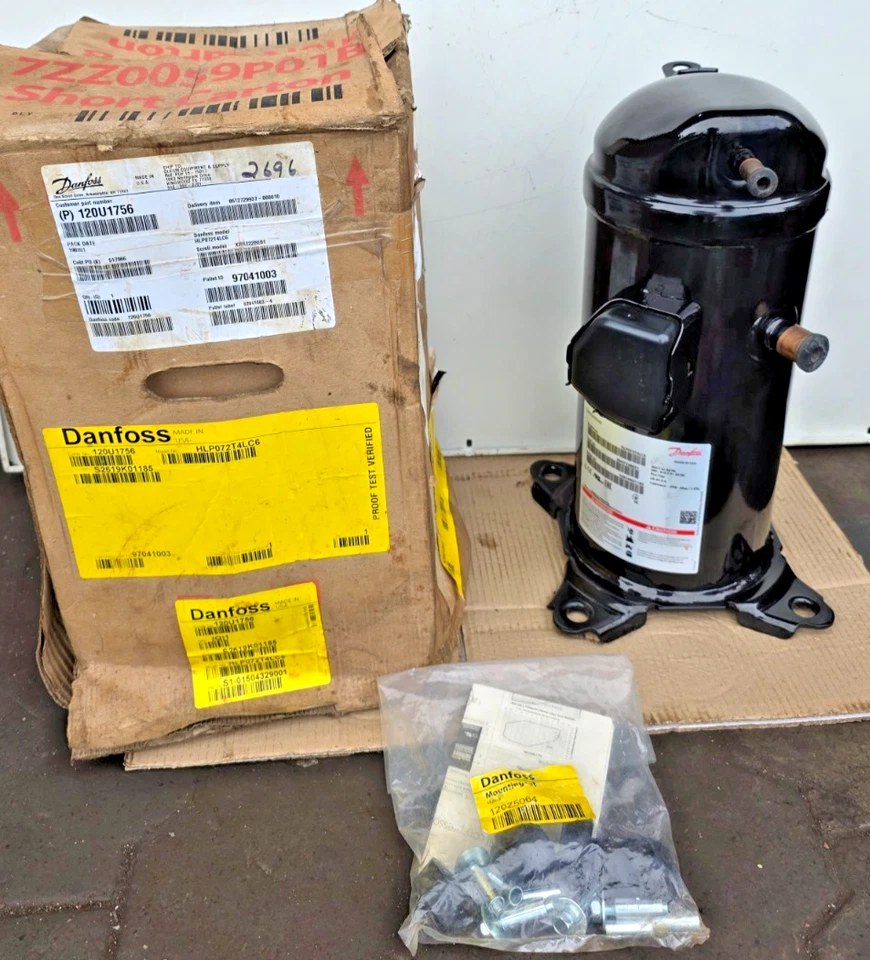 DANFOSS SCROLL COMPRESSOR HLP072T4LC6 - 460V 3PH 60HZ - Image 2 of 4