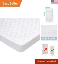 Breathable  Noiseless Mini Crib Mattress Protector 38" x 24" for Peaceful Sleep