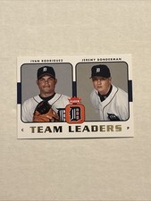 2006 Fleer - Team Leaders Ivan Rodriguez, Jeremy Bonderman #TL-10