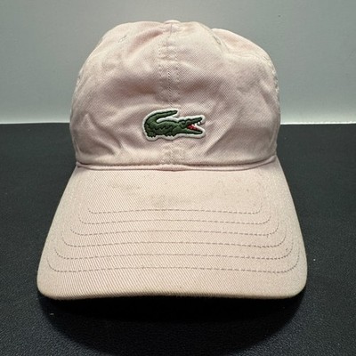 Lacoste Hat Cap Girls 8-15Y Pink 100% Cotton Logo Preppy Sporty Tennis Casual