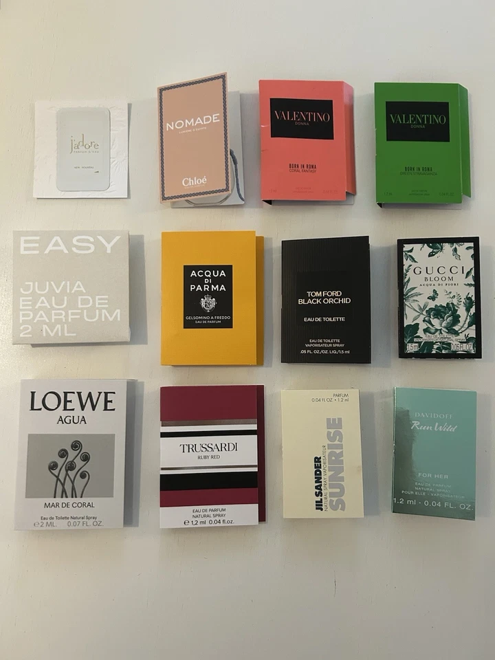 12 Duft-Proben Parfum für Adventskalender Damen