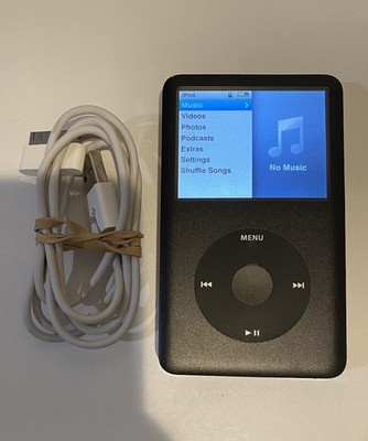 Apple iPod classic 6th Generation Black (160 GB) Works Great