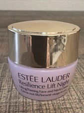Estee Lauder Resilience Lift Night Lifting/Firming Face Neck Creme .24 Oz 7ml