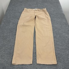 Signature by Levi Strauss Carpenter Pants Mens 38x35 Tan Cotton Utility Workwear