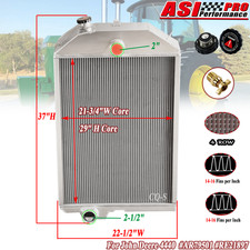 4 Row Aluminum Radiator Fits John Deere 4440 #ar79501 #re21897,us