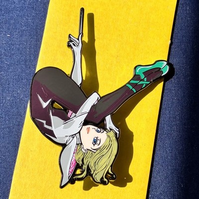 ZE31 Spider Man Gwen Stacy Marvel Superheld Film Geschenk Emaille Pin Anstecker