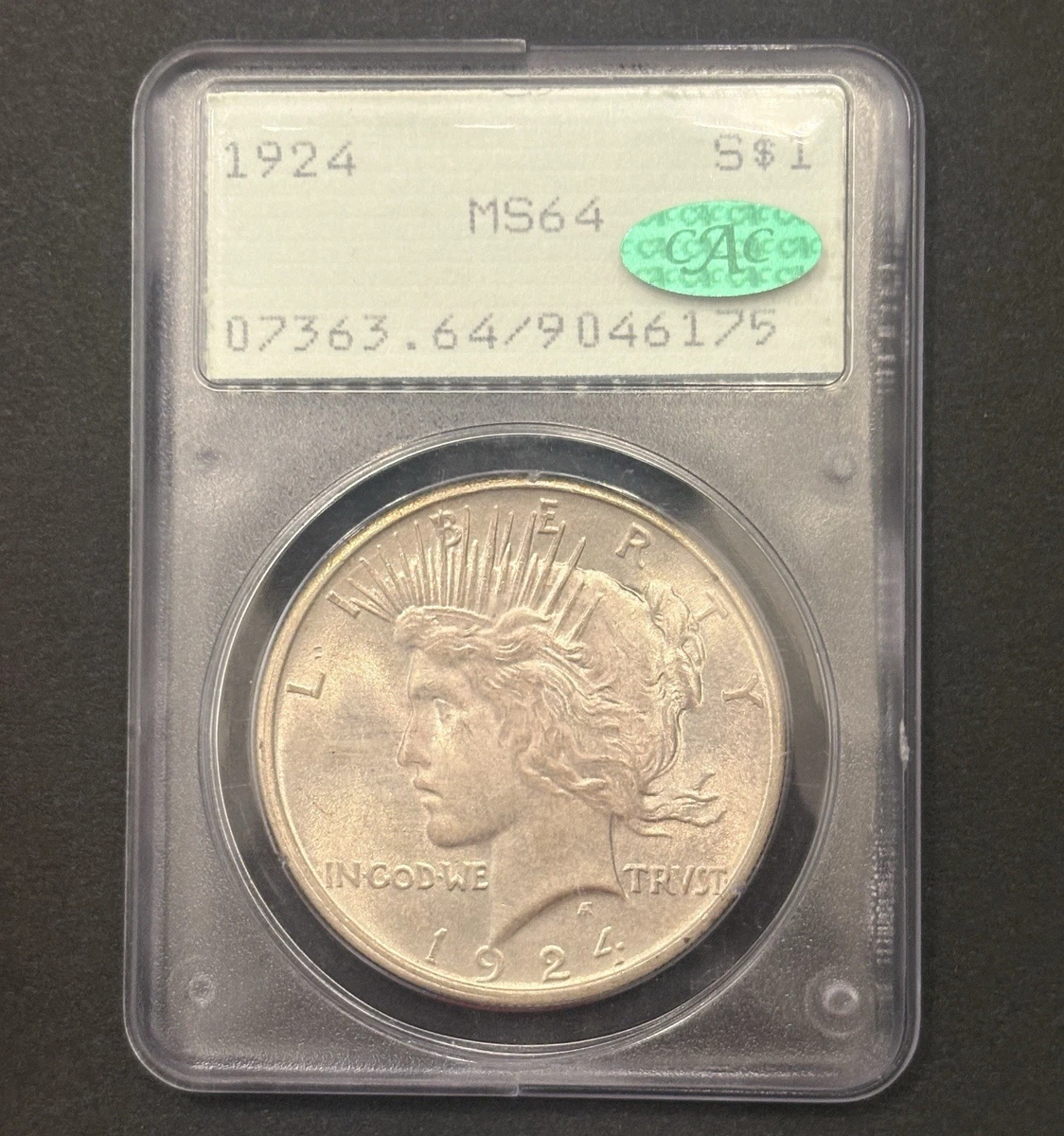アメリカ ピースダラー銀貨 1924年 PCGS MS64 MS 64 Graded 1924 Year Peace Dollars (1921-1935) for sale | eBay