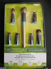 Ecotools Interchangeables Total Renewal Eye Kit 7 Count Brush Heads Vegan