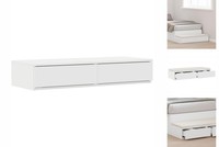 Bett-Schubladen Weiß 100X36,5X16,5 Cm Aus Spanplatte