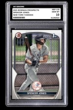 2023 Spencer Jones Bowman Prospects Rookie Card #BP-139 Yankees Graded 10