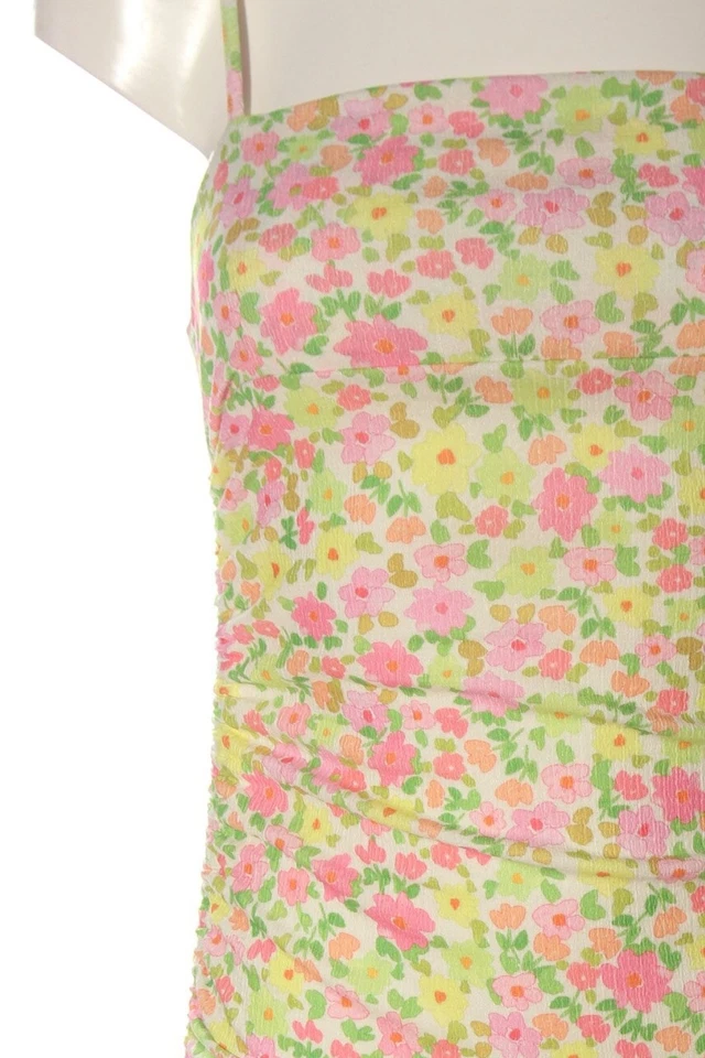 ASOS Mini vestido Mujeres Vestido Talla EU 36 rosa-amarillo pálido-verde - Imagen 3 de 4