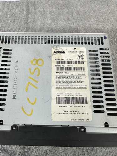 2007-2009 Nissan Versa AM/FM Radio OEM with Disc/CD Player WORKING - 第 4/5 張圖片