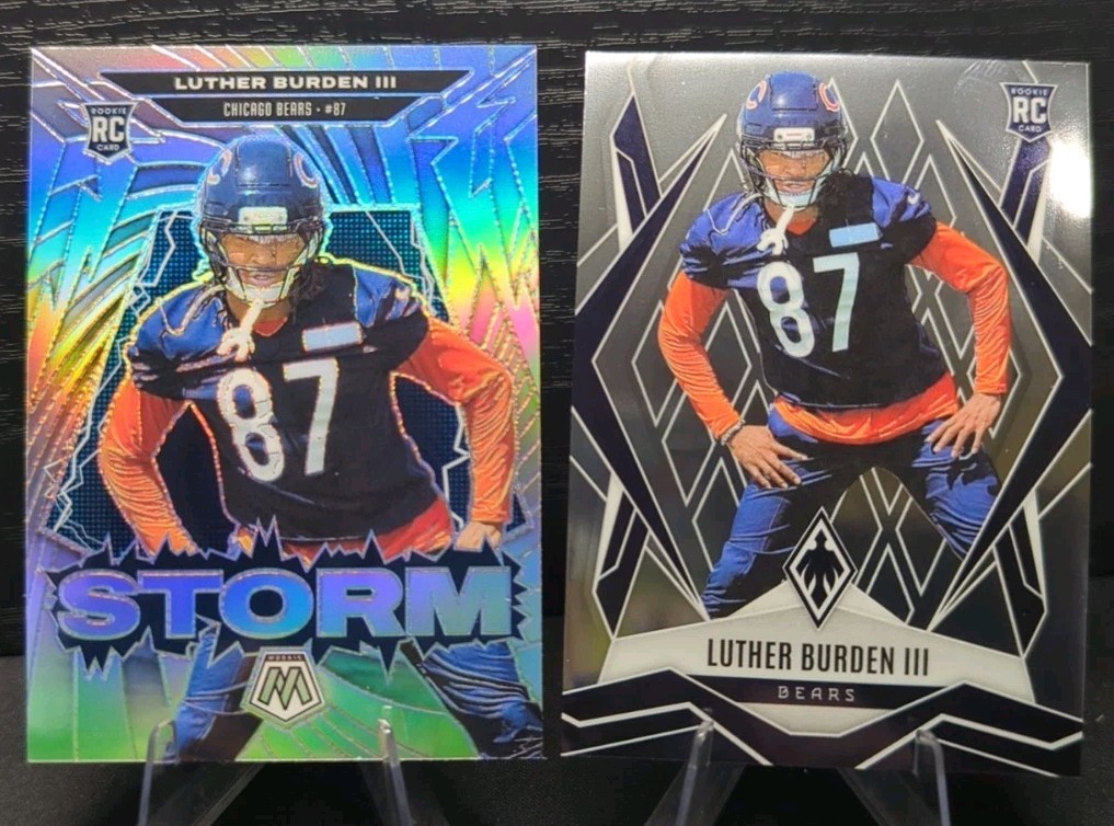 2025 Panini Mosaic Luther Burden III Rookie Storm Silver Holo Prizm w/Base Bears