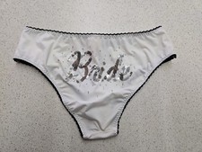 Victoria's Secret I Do Collection "Bride" Silky Satin Hiphugger Panties Medium