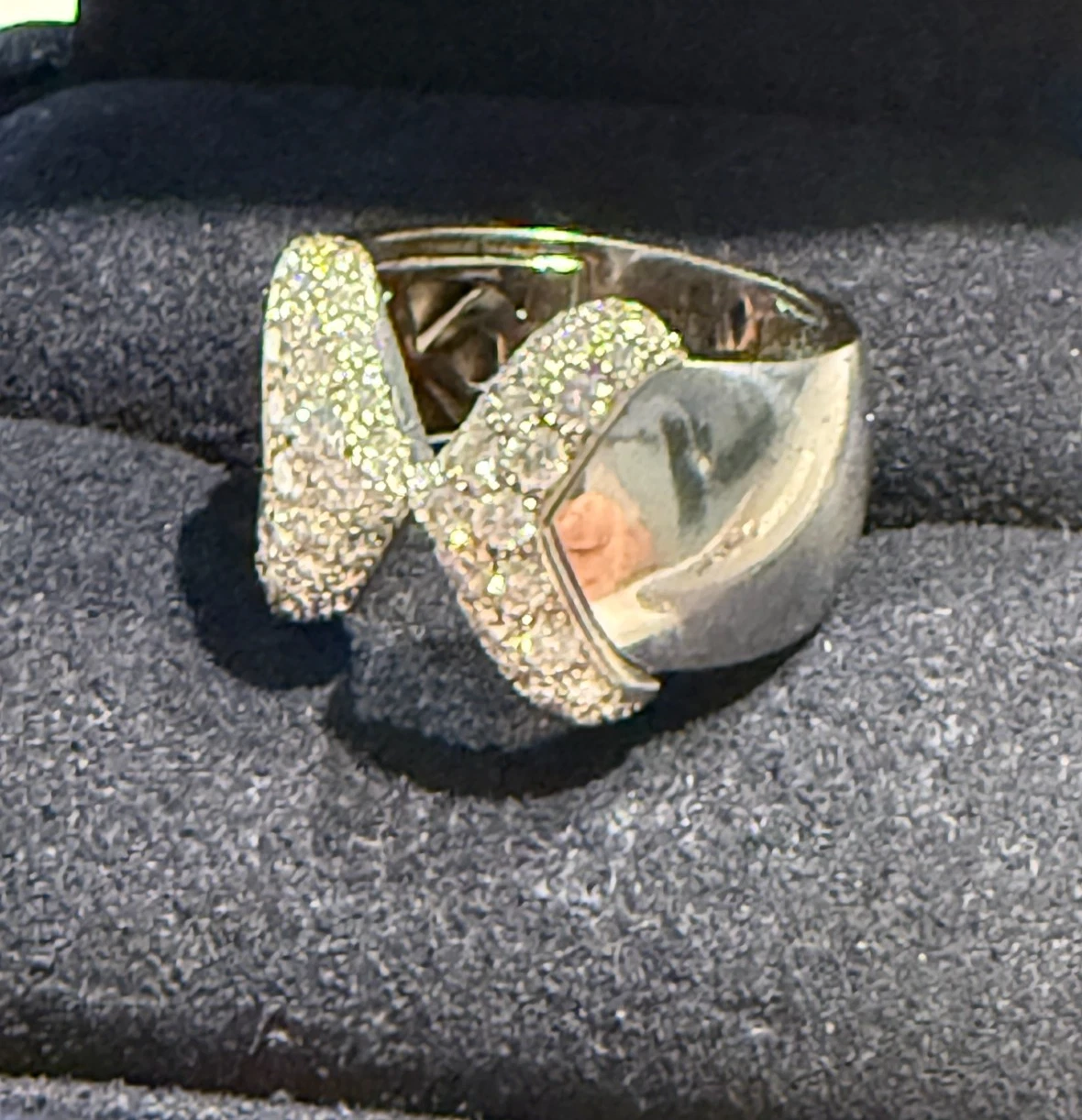 Chopard — Chopard brilliant ring 750 white gold, approx. 1.10 ct. diamonds