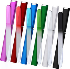 6 Pack Glass Nail Files with Case for Natural Nails Crystal Double Sided Fingern
