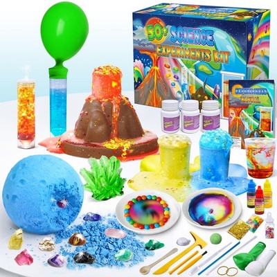 UNGLINGA 50+ Science Lab Experiments Kit for Kids, STEM Activities 9.8 inches 