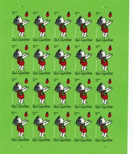 US 2022  MNH  # 5683A  IMPERF NDC SHEL SILVERSTEIN PANE OF 20 FOREVER STAMPS