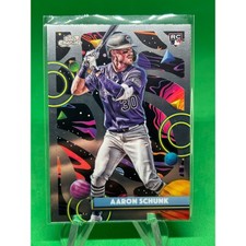 Aaron Schunk Rookie Card 2025 Topps Cosmic Chrome Colorado Rockies #172