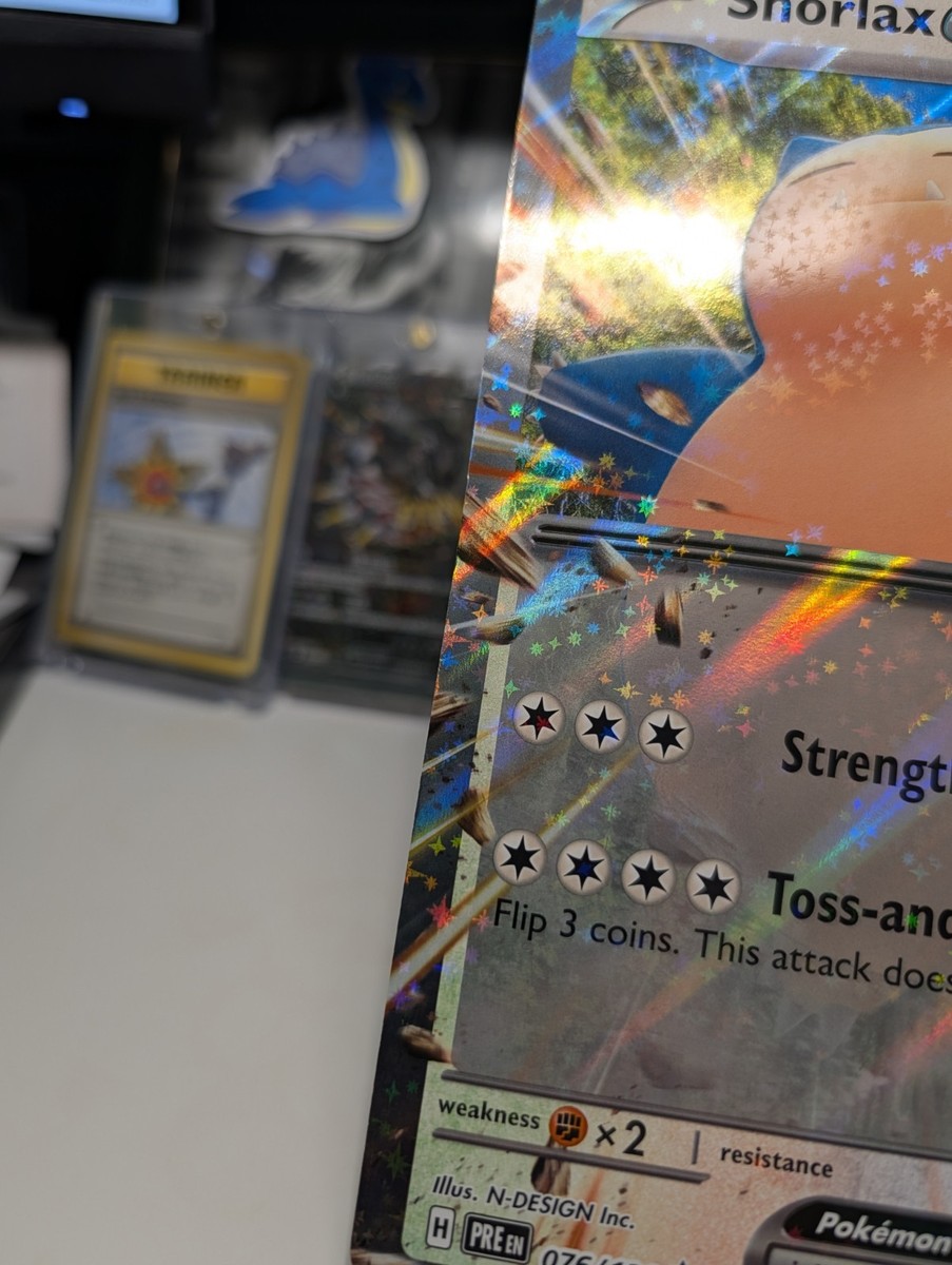 Snorlax ex 076/131 STAMPED Jumbo Prismatic Evolutions Double Rare