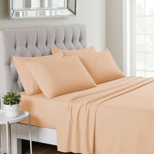 6 Piece Sheet Set, Deluxe Ultra Soft 1500 Series, Double Brushed Microfiber