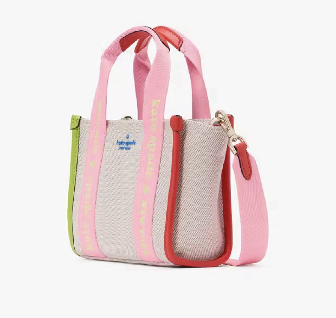 【国内発送】katespade＊Kip Canvas Mini Tote Kate Spade Kip Mini Canvas Tote Bag In Natural Multi KL062