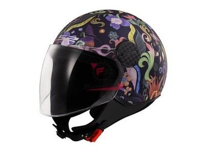 751,365586126L LS2 OF558 Sphere Lux II Helm -L- Bloom Blau Rosa