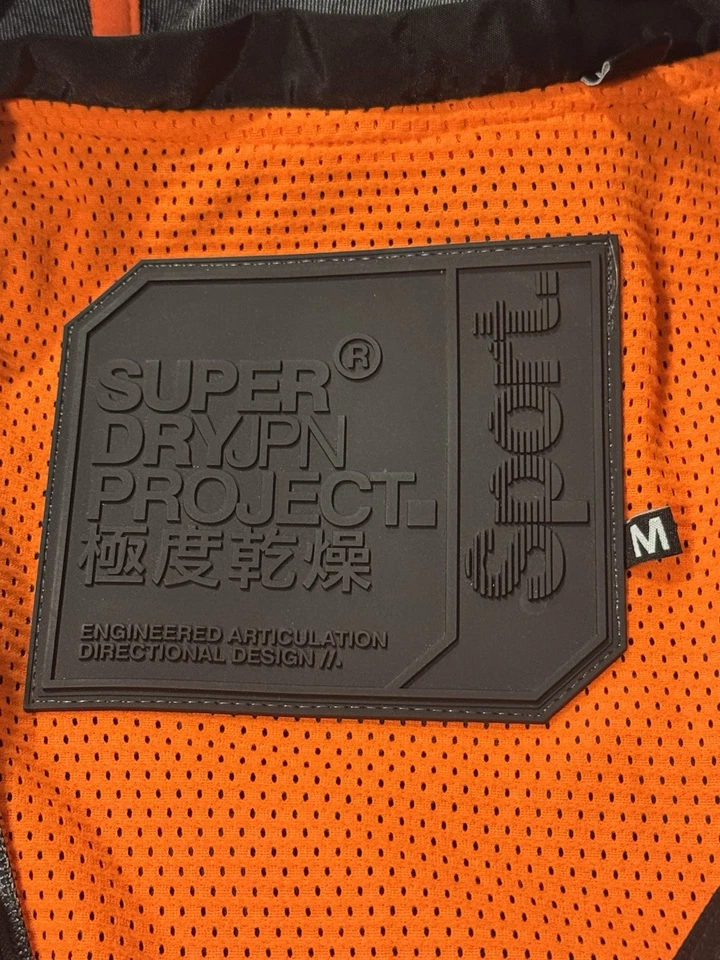 Superdry Sport Project Black And Orange Jacket Men’s Medium - Image 3 of 4