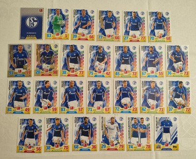 Match Attax Bundesliga 17/18 FC Schalke 04 Team Set 26 Karten 2017/2018