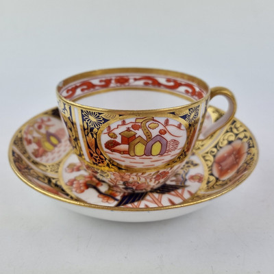 Antike Teetasse und Untertasse 19. Jh. Spode Muster 1956 Imari Stil #2