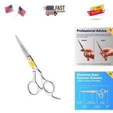 Equinox Professional Razor Edge Series Barber Hair Cutting Scissors - Japanes...