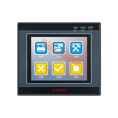 YUKO 2.8'' PLC HMI All-in-One FX1S Compatible 7/9 I/O 2-Axis 100K Pulse