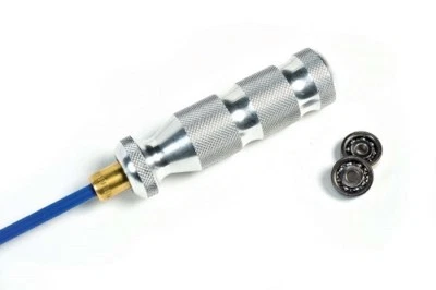 LUPUS High Tech Putzstock - Federstahl - 2-fach Kugelgelagert- Ø5 + Ø6mm- Waffenpflege