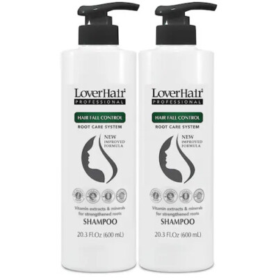 2-PACK LoverHair Professional Hair Fall Control Shampoo 2x20.03 fl oz (2x600ml)