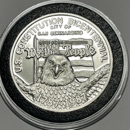 San Bernardino ￼California American Eagle Coin 1 Troy Oz .999 Fine Silver Round