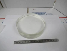 OPTICAL THICK GLASS LENS PREFORM PL-CX LASER OPTICS AS PICTURED W1-A-54