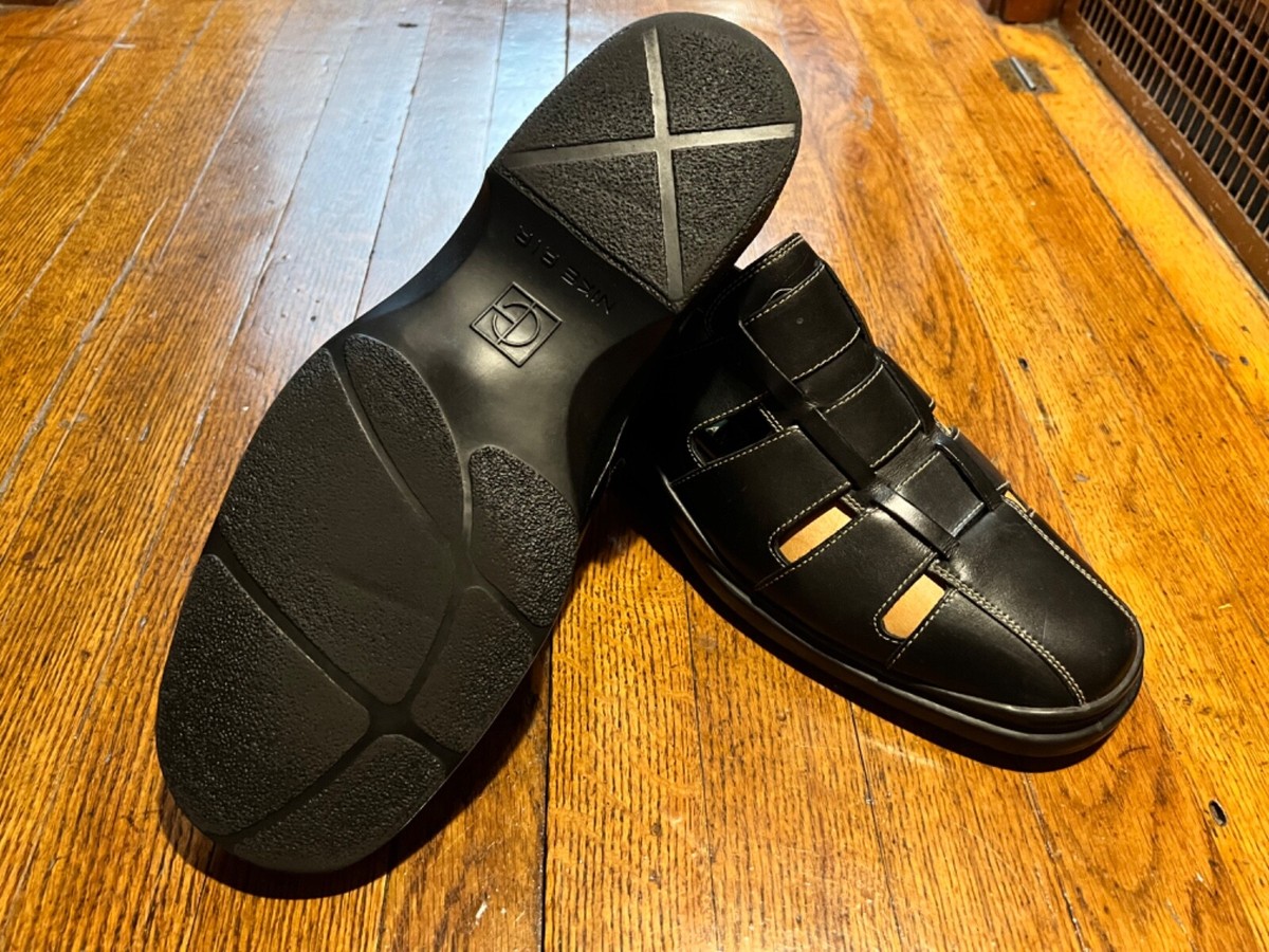 Cole Haan Mens NikeAir Black Leather Sandals 11.5 Dempsey  display picture 3