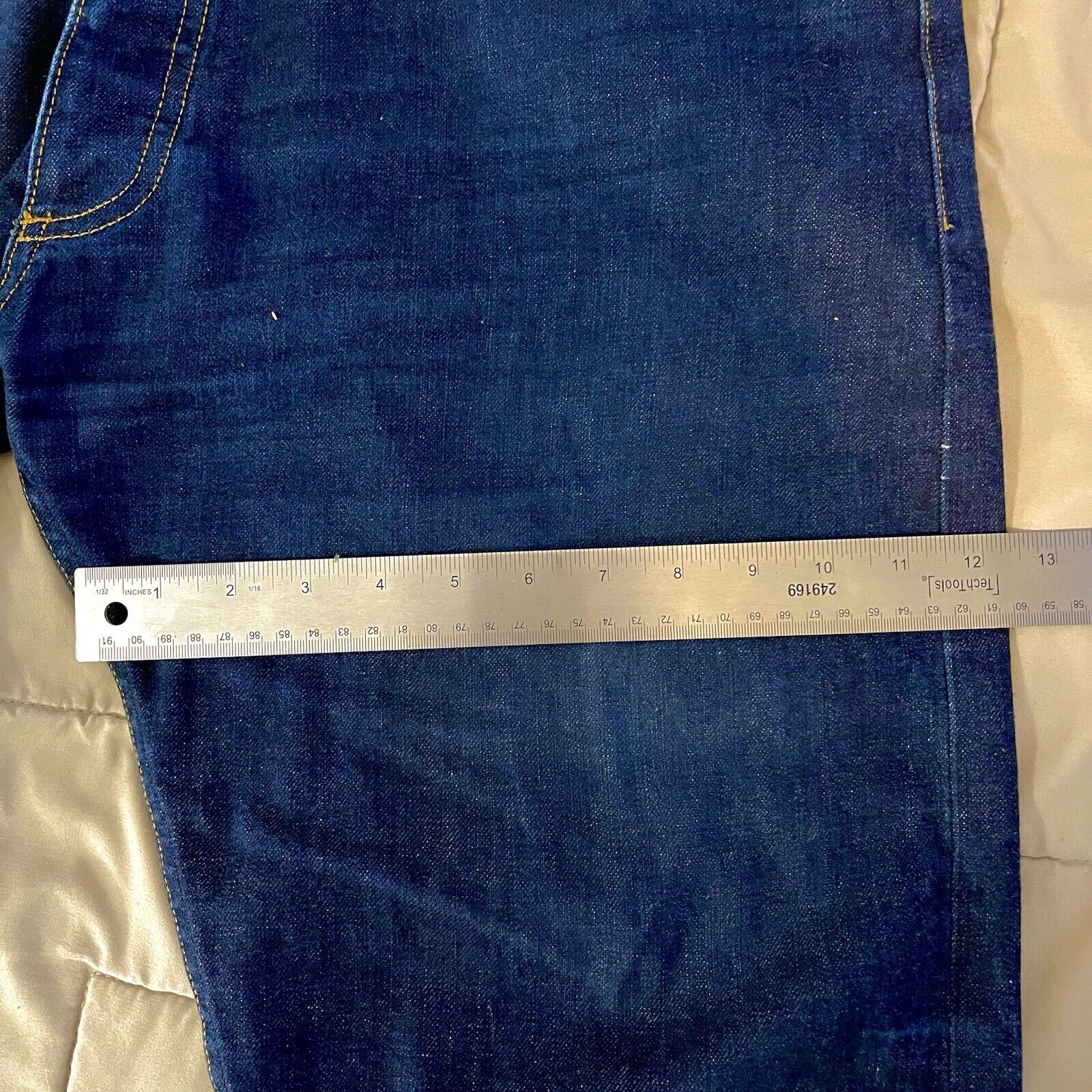 Gustin Selvedge Jeans Dark Rich Blue Wash Indigo … - image 12