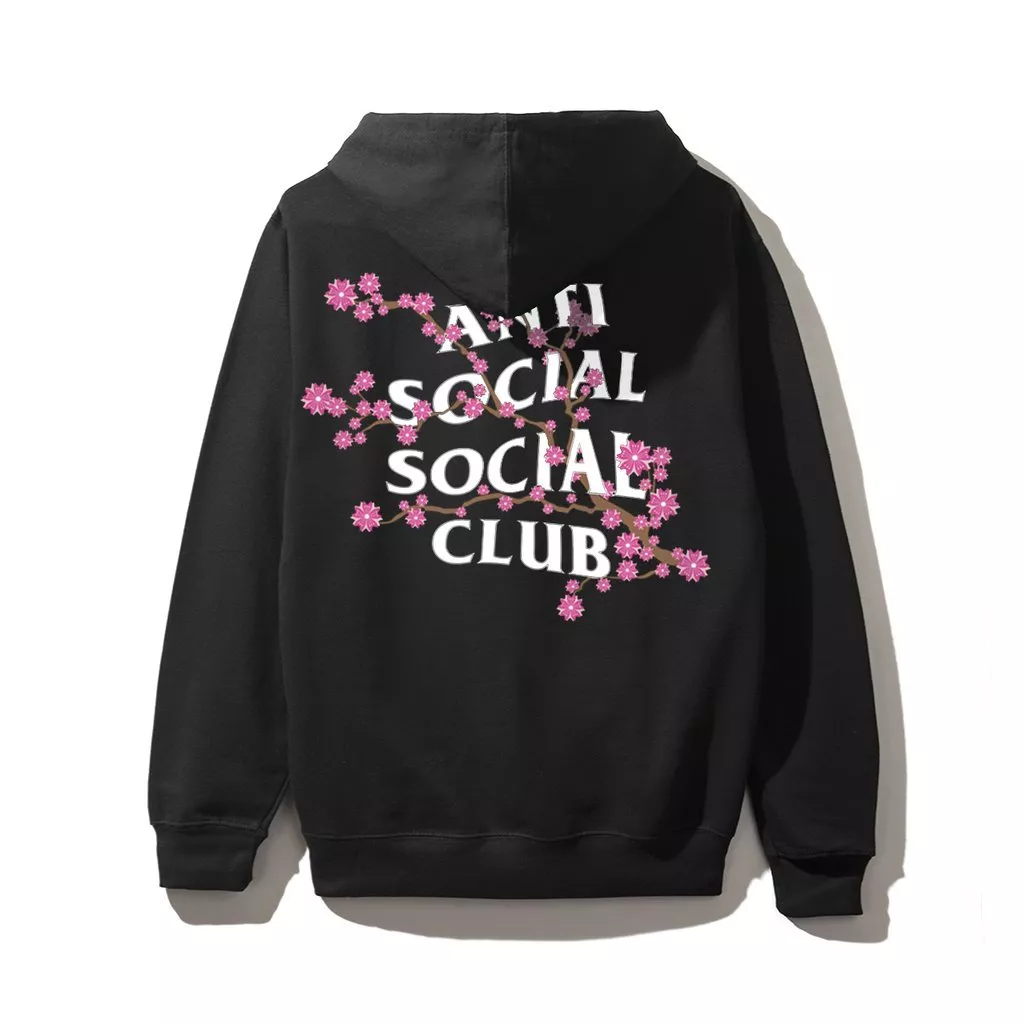 Anti Social Social Club Cherry Blossum Black Hoodie Size S M L XL W/Receipt