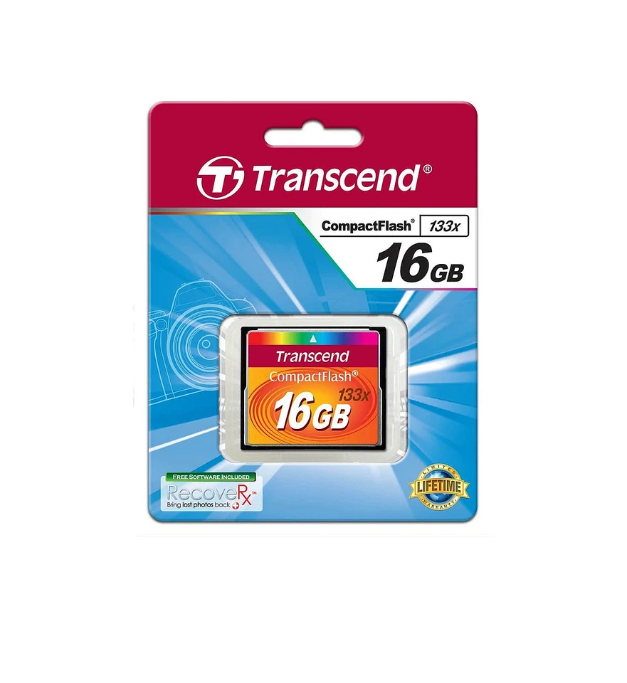 Transcend 16GB CompactFlash 133 Memory Card Up to 50/20 MB/s, TS16GCF133 - Bild 4 von 4