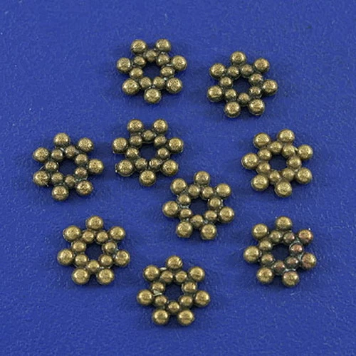 10000pcs 6.7mm Bronze Tone Daisy Spacer Bead H3008 - Image 1 of 1