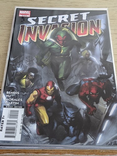 SECRET INVASION #1-8 Set Casi Nuevo Hermoso Sin Leer b n b - Imagen 2 de 8