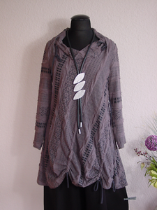 Absolut by Zebra° Edle Lagenlook Tunika Kleid Raffbänder AltRosa 3 Absolut by Zebra° Edle Lagenlook Tunika Kleid Raffbänder AltRosa 3