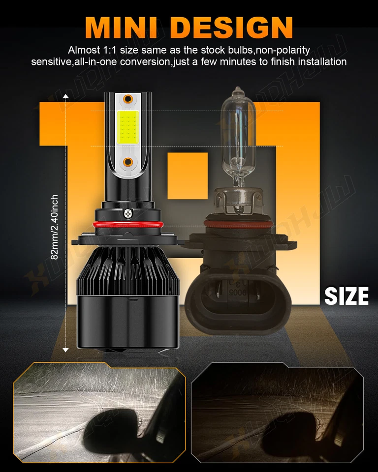 2x Kit Faros LED 9005 Blanco Luces Altas Bombillas para LEXUS GS300 GS430 1993-2006 Foto 2 de 4