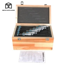 0-6 Inch /0.0001 Inch Precision Outside Micrometer Set Carbide Tip Micrometer