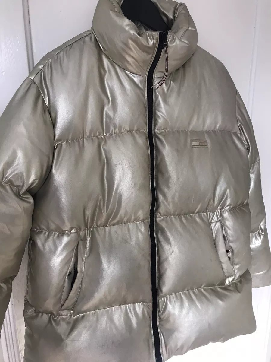 Tommy Hilfiger Icons Puffer Coat duck feather gold S