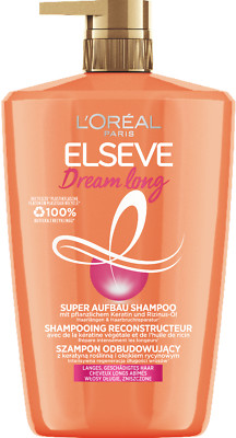 L'OREAL ELSEVE Dream Long Restoring Keratin Shampoo XL Bottle 1L